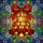 Holiday Art Enthusiasts' Tiffany Stained Glass Christmas Bell Ruby Red Golden Yellow Sapphire Blue Pattern Stained Glass Suncatcher - 7