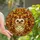 Animal Lovers' Whimsical Hedgehog Tiffany Glass Autumnal Jewel Tone Mosaic Pattern Stained Glass Suncatcher - 1