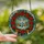 Christmas Lovers' Glowing Tiffany Stained Glass Poinsettia Wreath Red Green Gold Blue Winter Stained Glass Suncatcher - ZukN31taE7
