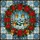 Christmas Lovers' Glowing Tiffany Stained Glass Poinsettia Wreath Red Green Gold Blue Winter Stained Glass Suncatcher - 7