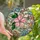 Nature Lovers' Intricate Tiffany Stained Glass Pink Cherry Blossom & Emerald Green Botanical Art Stained Glass Suncatcher - 1