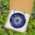 Art Lovers' Stained Glass Stylized Spider Moonlit Night Sky Deep Purple Sapphire Mosaic Stained Glass Suncatcher - 58mrEr_JE1