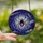 Art Lovers' Stained Glass Stylized Spider Moonlit Night Sky Deep Purple Sapphire Mosaic Stained Glass Suncatcher - SvrqueXsR2