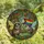 Fantasy Art Lovers' Tiffany Glass Fairy Raccoon Opossum Rainbow Stripe Banner Forest Mosaic Jewel Tones Stained Glass Suncatcher - 4
