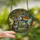 Fantasy Art Lovers' Tiffany Glass Fairy Raccoon Opossum Rainbow Stripe Banner Forest Mosaic Jewel Tones Stained Glass Suncatcher - 2