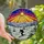 Mountain & Art Lovers' Tiffany Glass Skier Silhouette Snowy Peaks Jewel Tone Sunrise Mosaic Stained Glass Suncatcher - o-fRvgsZTY