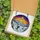 Mountain & Art Lovers' Tiffany Glass Skier Silhouette Snowy Peaks Jewel Tone Sunrise Mosaic Stained Glass Suncatcher - zk8qCZ85jv