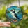 Bird Lovers' Vibrant Tiffany Style Atlantic Puffin Coastal Wildflower Mosaic Stained Glass Suncatcher - 2