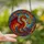 Fantasy Enthusiasts' Tiffany Style Stained Glass Majestic Roaring Dragon Fiery Jewel Tone Celestial Mosaic Stained Glass Suncatcher - 2