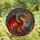 Fantasy Enthusiasts' Tiffany Style Stained Glass Majestic Roaring Dragon Fiery Jewel Tone Celestial Mosaic Stained Glass Suncatcher - 4