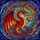 Fantasy Enthusiasts' Tiffany Style Stained Glass Majestic Roaring Dragon Fiery Jewel Tone Celestial Mosaic Stained Glass Suncatcher - 7