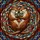 Romantic Souls' Embracing Otters Tiffany Stained Glass Jewel Tone Mosaic Stained Glass Suncatcher - 7