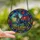 Great Dane Lovers' Vibrant Tiffany Stained Glass Dog Mosaic Geometric Floral Blues Reds Greens Art Stained Glass Suncatcher - WGkNpHpQo6