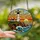 Lighthouse Lovers' Vibrant Tiffany Stained Glass Seascape Art Blue Yellow Orange Jewel Tones Stained Glass Suncatcher - 2