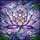 Art Lovers' Full Frame Tiffany Stained Glass Lotus Bloom Violet Emerald Gold Intricate Pattern Stained Glass Suncatcher - 7