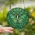 Nature Lovers' Tiffany Stained Glass Luna Moth Teal Aqua Emerald Green Foliage Eye Spot Pattern Stained Glass Suncatcher - 2