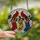 Holiday Enthusiasts' Tiffany Style Stained Glass Ruby Cardinals Holly Berries Christmas Stockings Intricate Mosaic Stained Glass Suncatcher - 5vrmV9uxuL