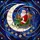 Holiday Enthusiasts' Tiffany Stained Glass Santa Sleigh Moon Celestial Mosaic Jewel Tones Stained Glass Suncatcher - 7