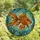 Aquatic Art Lovers' Glowing Goldfish Tiffany Stained Glass Amber Golden Orange Mosaic Pattern Stained Glass Suncatcher - 4