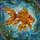 Aquatic Art Lovers' Glowing Goldfish Tiffany Stained Glass Amber Golden Orange Mosaic Pattern Stained Glass Suncatcher - 7