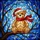 Holiday Enthusiasts' Cute Smiling Teddy Bear Stained Glass Mosaic with Multi-Colored Christmas Lights and Frosted Winter Sky Stained Glass Suncatcher - 7