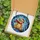 Holiday Enthusiasts' Cute Smiling Teddy Bear Stained Glass Mosaic with Multi-Colored Christmas Lights and Frosted Winter Sky Stained Glass Suncatcher - sKfDUOvpFW