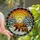 Nature Lovers' Intricate Tiffany Stained Glass Bear & Cub Snowy Forest Amber Glow Stained Glass Suncatcher - mDOSY22Zw5