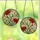 Floral Art Lovers' Vibrant Crimson Green Carnation Stained Glass Tiffany Mosaic Pattern Stained Glass Suncatcher - 3