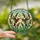Nature Lovers' Vibrant Stained Glass Hummingbird Lavender Floral Mosaic Art Red Green Purple Blue Yellow Stained Glass Suncatcher - 3n-yn370i9