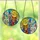 Cat Lovers' Intricate Stained Glass Jewel Tone Yellow Orange Lavender Cats Peeking Urban Mosaic Stained Glass Suncatcher - 3