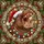 Festive Animal Lovers' Jovial Hippo Christmas Lights Stained Glass Snowflake Mosaic Jewel Tones Stained Glass Suncatcher - 7