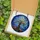 Halloween Mystics' Tiffany Style Gnarled Tree, Luminous Blue Canopy, Glowing Jack-O-Lanterns, Celestial Mosaic Stained Glass Suncatcher - 5