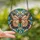 Nature Lovers' Tiffany Stained Glass Butterfly Jewel Mosaic, Sky Blue Peach Emerald Amber Gems Stained Glass Suncatcher - 8VljlQH674