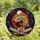 Art Lovers' Intricate Tiffany Stained Glass Skeleton Reading Book Celestial Nebula Mosaic in Jewel Tones Stained Glass Suncatcher - 4