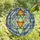 Art Enthusiast's Tiffany Style Stained Glass Geometric Triangle Stack Ethereal Sky Jewel Tones Stained Glass Suncatcher - 4