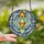 Art Enthusiast's Tiffany Style Stained Glass Geometric Triangle Stack Ethereal Sky Jewel Tones Stained Glass Suncatcher - 2