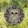 Halloween Enthusiasts' Tiffany Stained Glass Mummy Cat Mosaic Celestial Opal Pink Black Pattern Stained Glass Suncatcher - 4