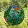 Nature Lovers' Vibrant Teal Orange Emerald Stained Glass Kingfisher Tropical Mosaic Art Stained Glass Suncatcher - 4