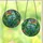 Nature Lovers' Vibrant Teal Orange Emerald Stained Glass Kingfisher Tropical Mosaic Art Stained Glass Suncatcher - 3