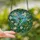 Nature Lovers' Tiffany Stained Glass Hummingbird Floral Mosaic Emerald Green Blue Art Stained Glass Suncatcher - qWFrlVHmmE