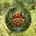 Cottagecore Fans' Vibrant Tiffany Stained Glass Mushroom House Enchanted Forest Mosaic Stained Glass Suncatcher - 0GgygPwSuI