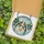 Art Lovers' Edge-to-Edge Tiffany Glass Jewel Tone Blue Orange Birds Holly Berry Frost Mosaic Stained Glass Suncatcher - 5
