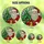 Christmas Enthusiasts Winking Santa Stained Glass Art with Festive Tree, Golden Gift Box, Jewel Tone Red Green Gold Blue Stained Glass Suncatcher - E7K5p_lYfT