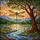 Nature & Art Lovers' Vibrant Tiffany Stained Glass Dragonfly River Jewel Tone Mosaic Stained Glass Suncatcher - 7