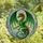Fantasy Art Lovers' Majestic Emerald Dragon Tiffany Stained Glass Celestial Mosaic Art Green Crimson Orange Stained Glass Suncatcher - 4