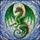 Fantasy Art Lovers' Majestic Emerald Dragon Tiffany Stained Glass Celestial Mosaic Art Green Crimson Orange Stained Glass Suncatcher - 7