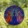 Mystical Art Enthusiasts' Tiffany Stained Glass Witches Celestial Mosaic Jewel Tone Colors Stained Glass Suncatcher - 4