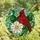 Nature Lovers' Vibrant Red Cardinal Stained Glass Mosaic Art with White Flower, Tiffany Jewel Tones Stained Glass Suncatcher - 4