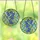 Nature Lovers' Vibrant Blue Morning Glory Tiffany Stained Glass Emerald Green Floral Mosaic Stained Glass Suncatcher - NDq-euVruB