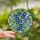 Nature Lovers' Vibrant Blue Morning Glory Tiffany Stained Glass Emerald Green Floral Mosaic Stained Glass Suncatcher - ZM2qTSuRPM